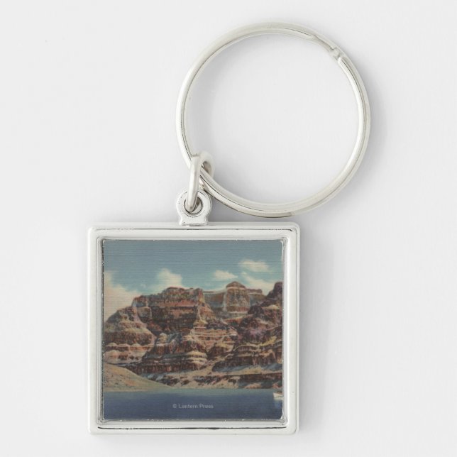 Grand Canyon, Arizona - Boulder Dam Area Key Ring (Front)