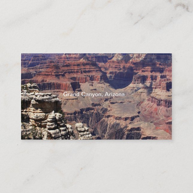 Grand Canyon, Arizona Business Card (Back)