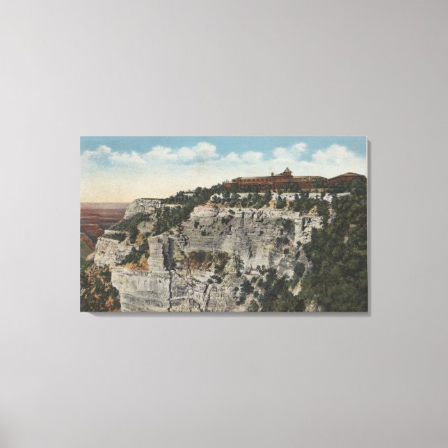 Grand Canyon, Arizona - El Tovar Hotel View Canvas Print (Front)