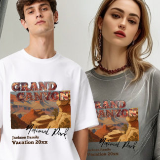 Grand Canyon Arizona Family Vacation Memory Custom T-Shirt
