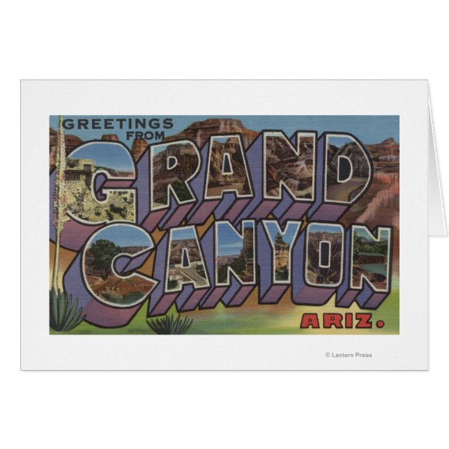 Grand Canyon, Arizona - Large Letter Scenes (Front Horizontal)