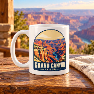 Grand Canyon Arizona Vintage National Park Coffee Mug