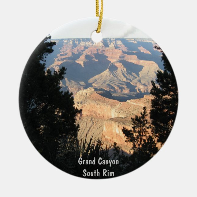 Grand Canyon Ceramic Tree Decoration (Front)