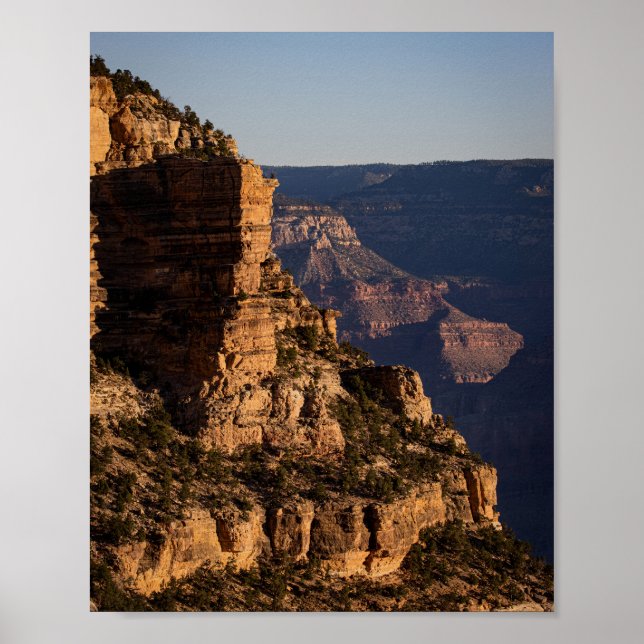 Grand Canyon Cliffs at Sunrise - Landscape Photos Poster (Front)