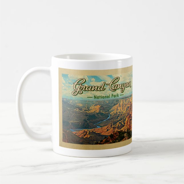 Grand Canyon Coffee Mug National Park Vintage (Left)