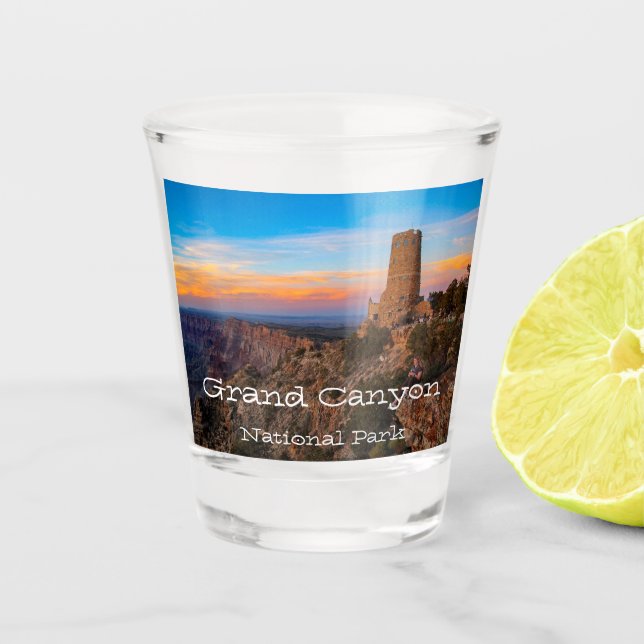 Grand Canyon Desert Tower Shot Glass (Front)