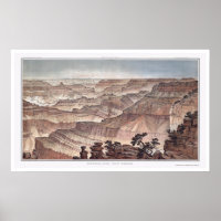 Grand Canyon from Pt. Sublime by Dutton 1882C