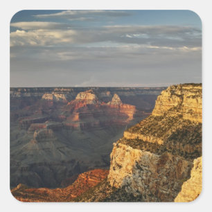 Grand Canyon from the south rim at sunset, 3 Square Sticker