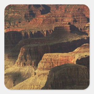 Grand Canyon from the south rim at sunset, 4 Square Sticker