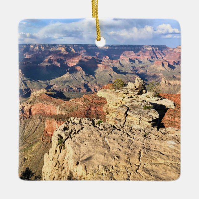 Grand Canyon From The Top Ceramic Ornament (Front)