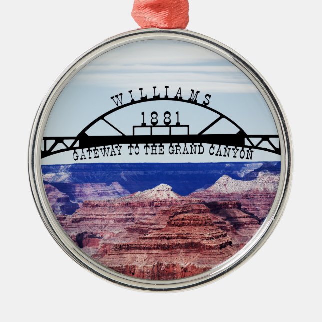 Grand Canyon Gateway Metal Tree Decoration (Front)