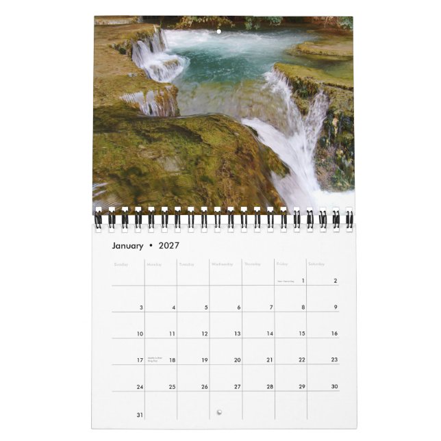Grand Canyon (Havasu Falls) 2012 Calendar (Jan 2027)
