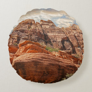 Grand Canyon Las Vegas Nevada Round Cushion