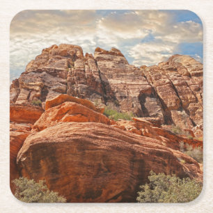 Grand Canyon Las Vegas Nevada Square Paper Coaster