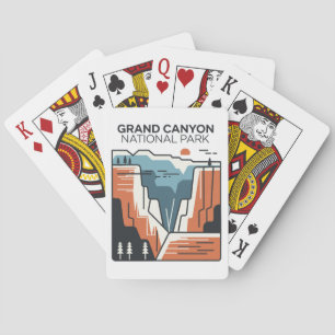 Grand Canyon National Park Abstract Illustration Playing Cards