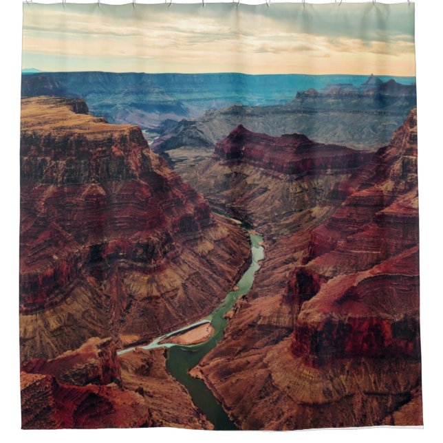 Grand Canyon National Park Arizona, Colorado River Shower Curtain (Front)
