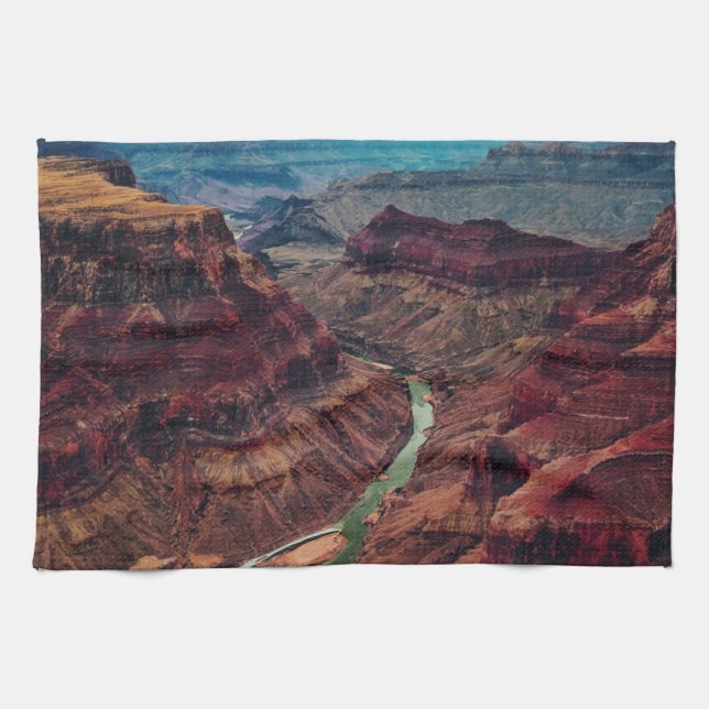 Grand Canyon National Park Arizona, Colorado River Tea Towel (Horizontal)
