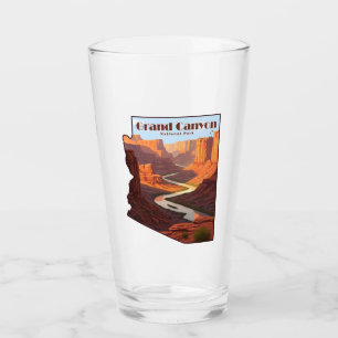 Grand Canyon National Park Arizona Map Glass