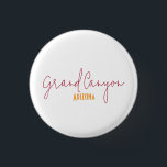 Grand Canyon National Park Arizona Souvenir 3 Cm Round Badge<br><div class="desc">Celebrate your visit to the Grand Canyon, Arizona with this minimalist travel souvenir design. Featuring clean typography and timeless style, this design makes a perfect keepsake from your travels or a thoughtful gift for adventurers and wanderers who love this destination. Ideal for travelers, explorers, and anyone who loves the Grand...</div>