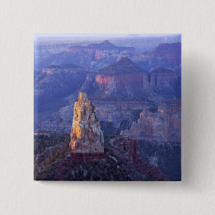 Grand Canyon National Park, Arizona, USA. View 15 Cm Square Badge