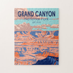  Grand Canyon National Park Arizona Vintage Jigsaw Puzzle