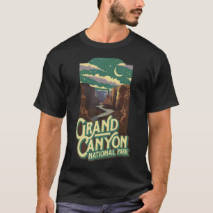 Grand Canyon National Park at Night WPA Poster Sty T-Shirt