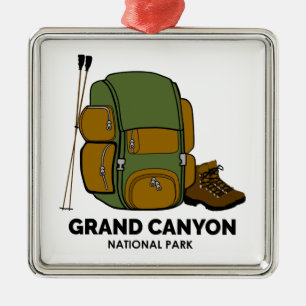 Grand Canyon National Park Backpack Metal Tree Decoration