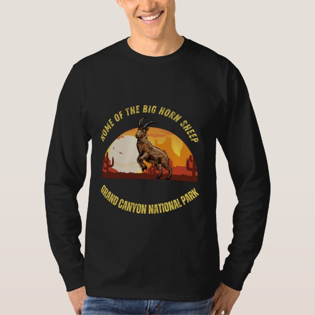 Grand Canyon National Park  -Big Horn Sheep T-Shirt (Front)
