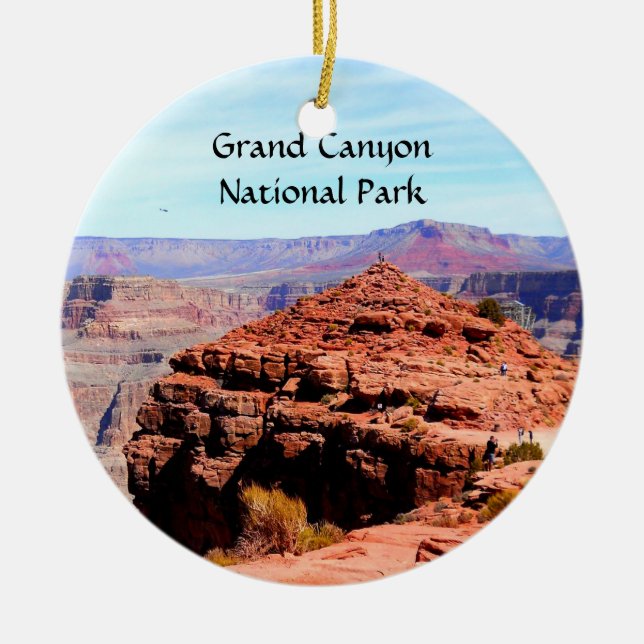 Grand Canyon National Park Ceramic Tree Decoration (Front)