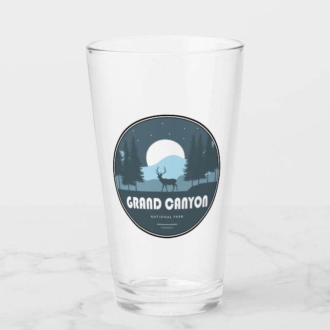 Grand Canyon National Park Deer Glass (Front)
