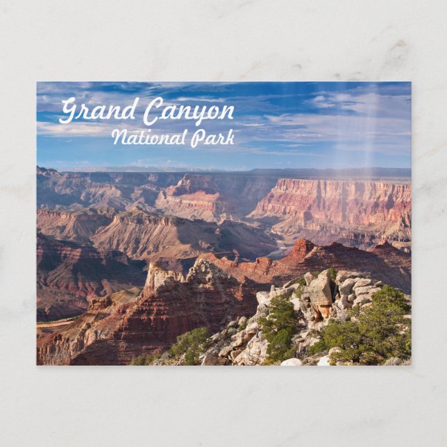 Grand Canyon National Park during a rainshower Postcard (Front)