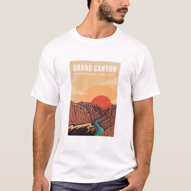 Grand canyon national park emblem patch logo T-Shirt (Front)