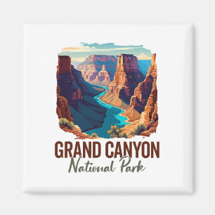 Grand Canyon National Park Hiking Souvenir Adventu Magnet