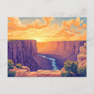 Grand Canyon National Park Holiday Postcard 