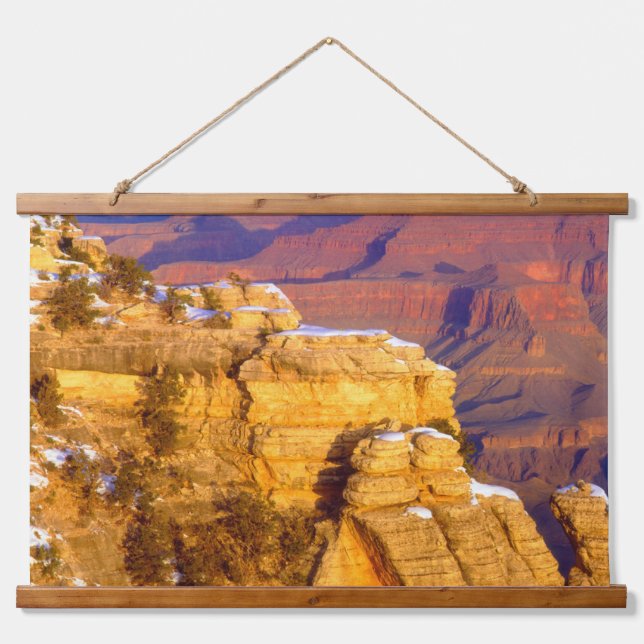 Grand Canyon National Park in Winter Hanging Tapestry (Front)