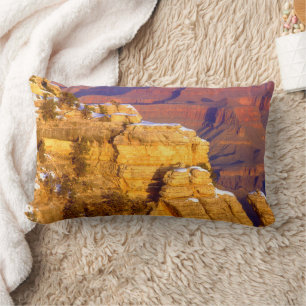 Grand Canyon National Park in Winter Lumbar Cushion