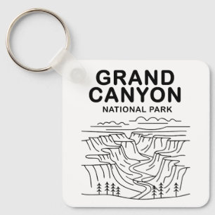 Grand Canyon National Park Line Art Key Ring
