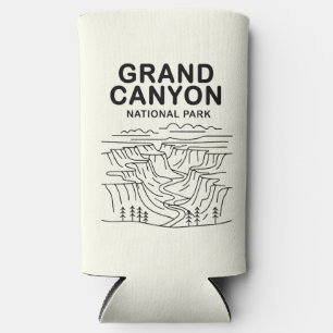 Grand Canyon National Park Line Art Seltzer Can Cooler