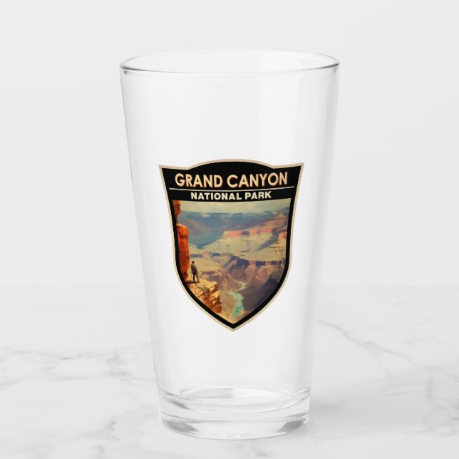Grand Canyon National Park Oil Painting Art Travel Glass (Front)