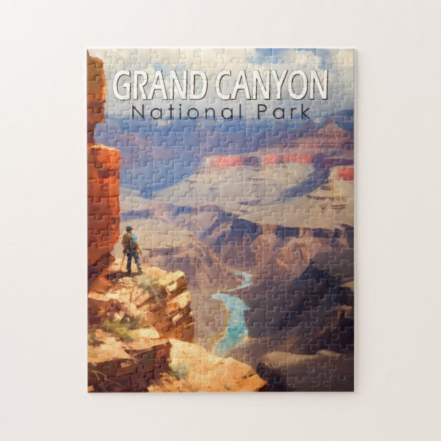 Grand Canyon National Park Oil Painting Art Travel Jigsaw Puzzle (Vertical)