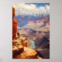 Grand Canyon National Park Oil Painting Art Travel