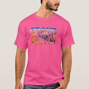 Grand Canyon National Park Photo Text Hiking Souve T-Shirt