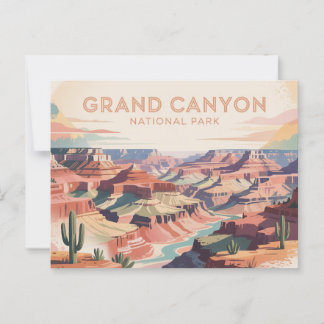 Grand Canyon National Park Postcard Vintage