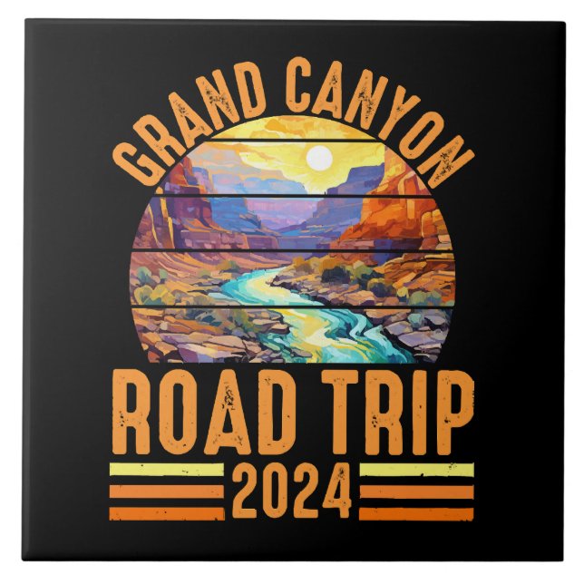 Grand Canyon National Park Road Trip 2024 Tile (Front)
