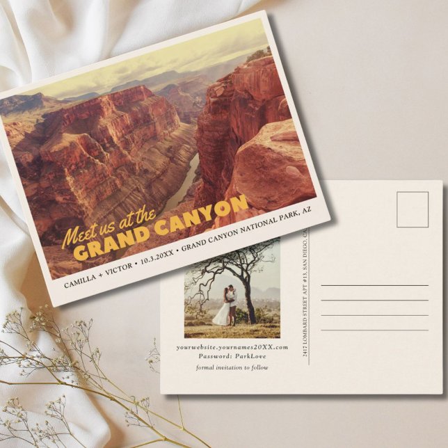 Grand Canyon National Park Save the Date Postcard (Grand Canyon National Park Save the Date Postcard)