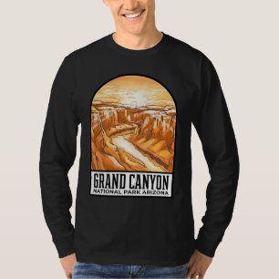 Grand Canyon National Park Skyline Silhouette Outl T-Shirt