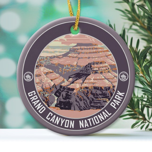 Grand Canyon National Park Souvenir Ceramic Tree Decoration (National Park Ornament)