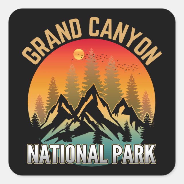 Grand Canyon National Park Square Sticker (Front)