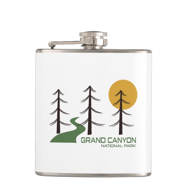 Grand Canyon National Park Trail Hip Flask (Front)