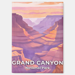 Grand Canyon National Park Watercolor Travel Art Magnet